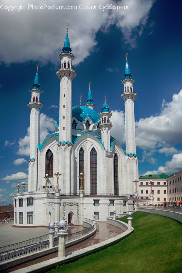 Architecture, Building, Dome, Mosque, Spire