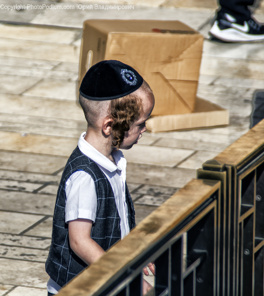 Handrail, Banister, Railing, Human, Person