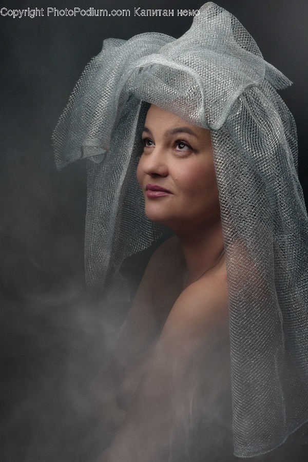 Clothing, Apparel, Veil, Person, Human