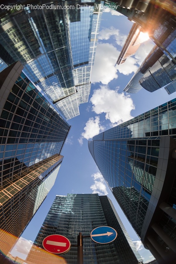 Building, Office Building, High Rise, City, Town