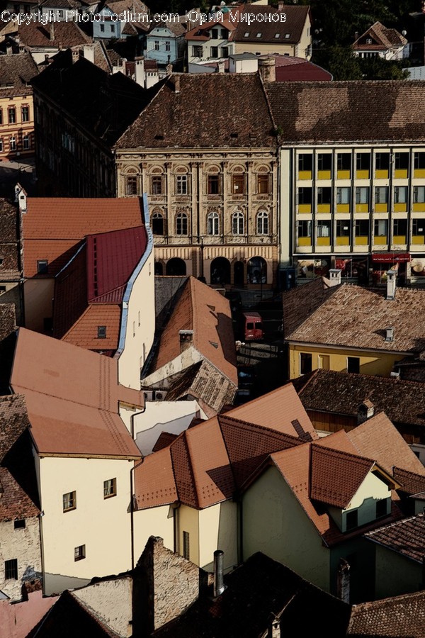Roof, Tile Roof, Transportation, Vehicle, Train