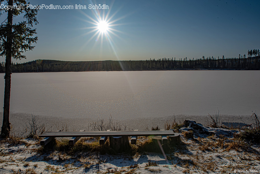 Light, Flare, Water, Road, Outdoors