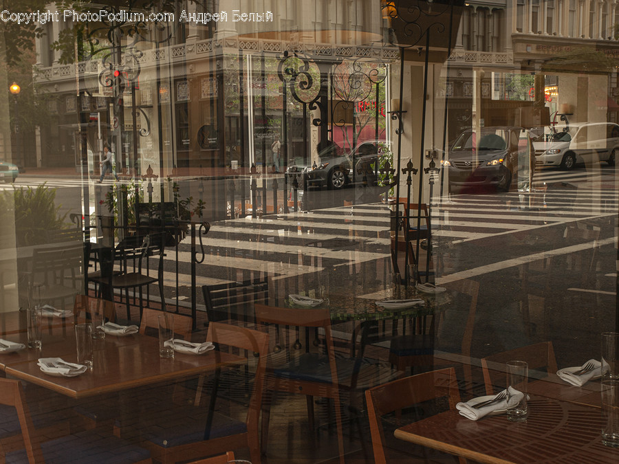Restaurant, Furniture, Chair, Vehicle, Car