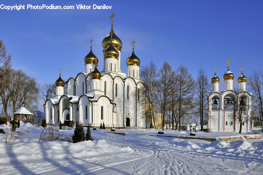 Architecture, Church, Worship, Housing, Monastery, Downtown, Plaza