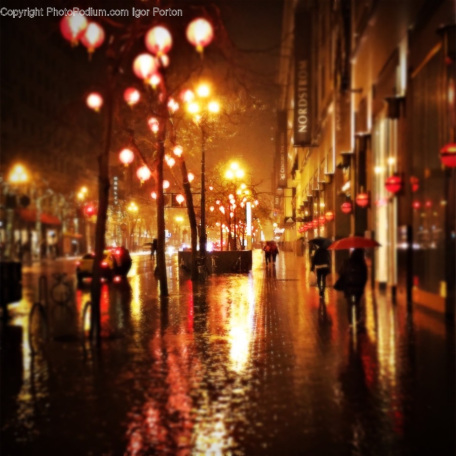 Lighting, Path, City, Town, Building