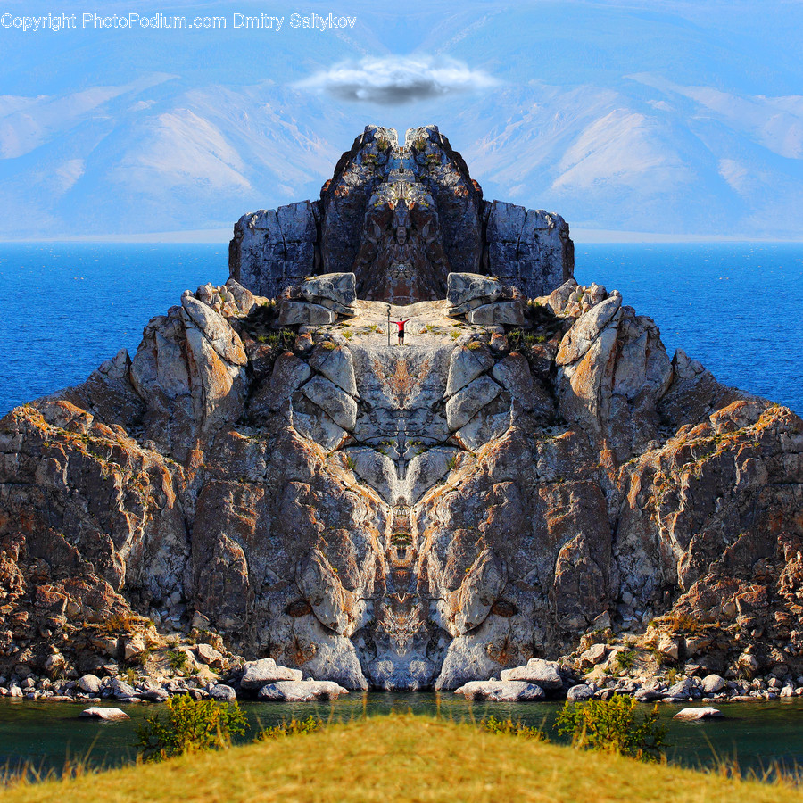 Promontory, Outdoors, Nature, Cliff, Symbol