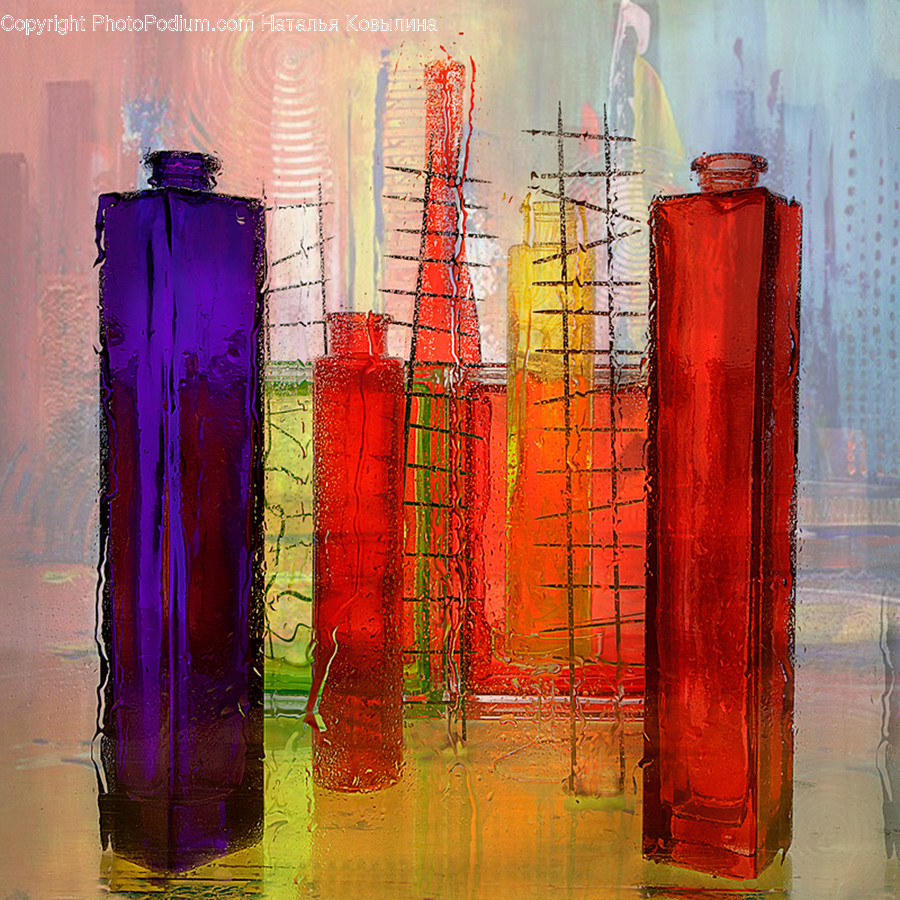 Bottle, Crystal, Glass, Jar, Door