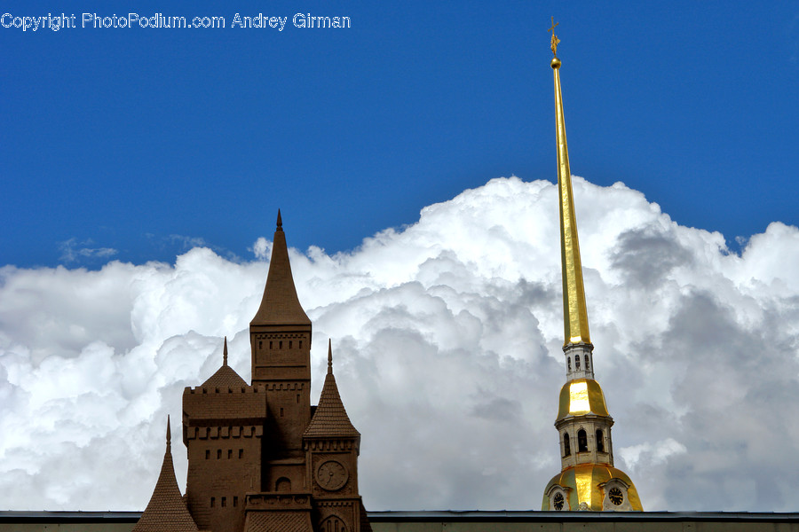 Architecture, Steeple, Tower, Spire, Building