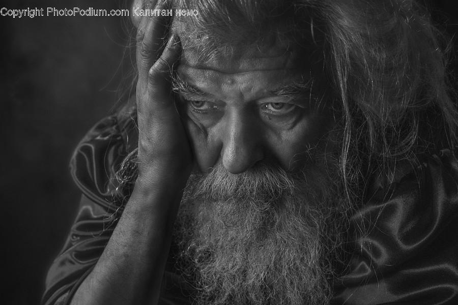 Person, Human, Face, Beard, Portrait