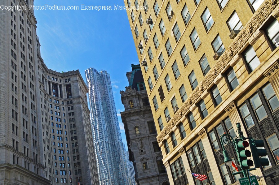 Office Building, Building, Town, City, Urban