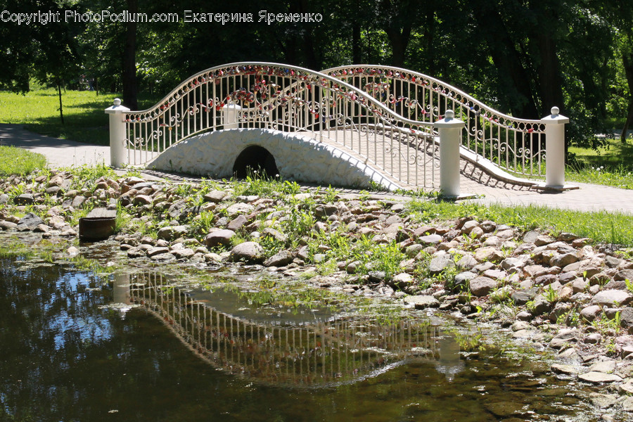 Water, Outdoors, Nature, Handrail, Banister