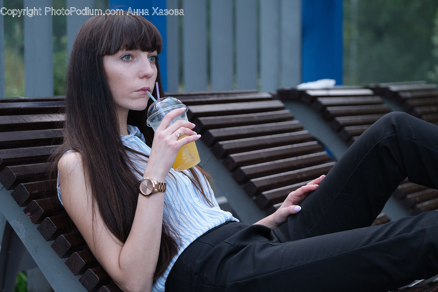 Human, Person, Sitting, Drink, Beverage