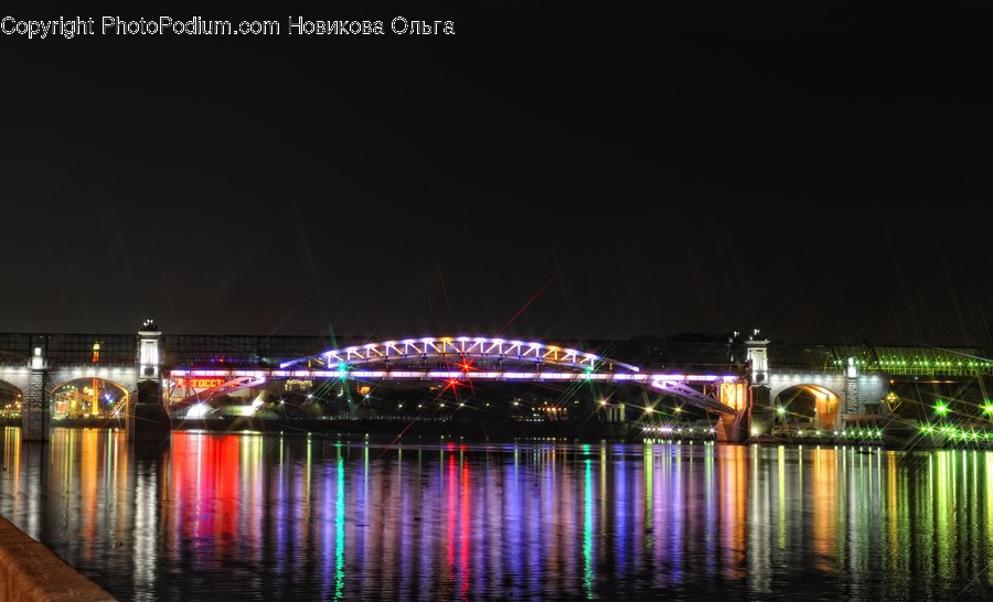 Lighting, Building, Bridge, Town, City