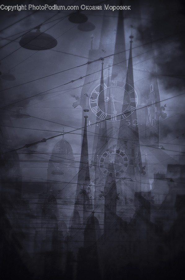 Nature, Weather, Outdoors, Clock Tower, Tower