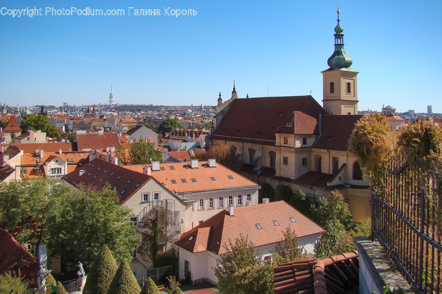 Roof, Tile Roof, Architecture, Steeple, Spire