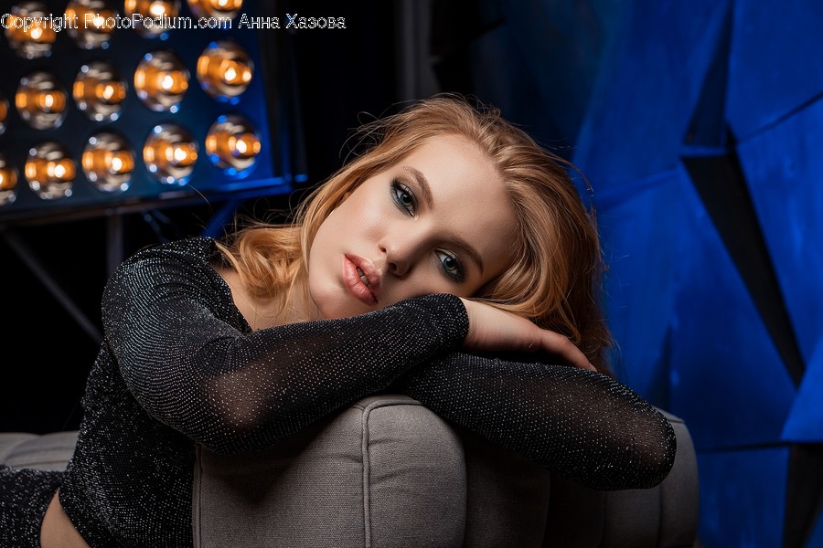 Sweater, Apparel, Clothing, Person, Human