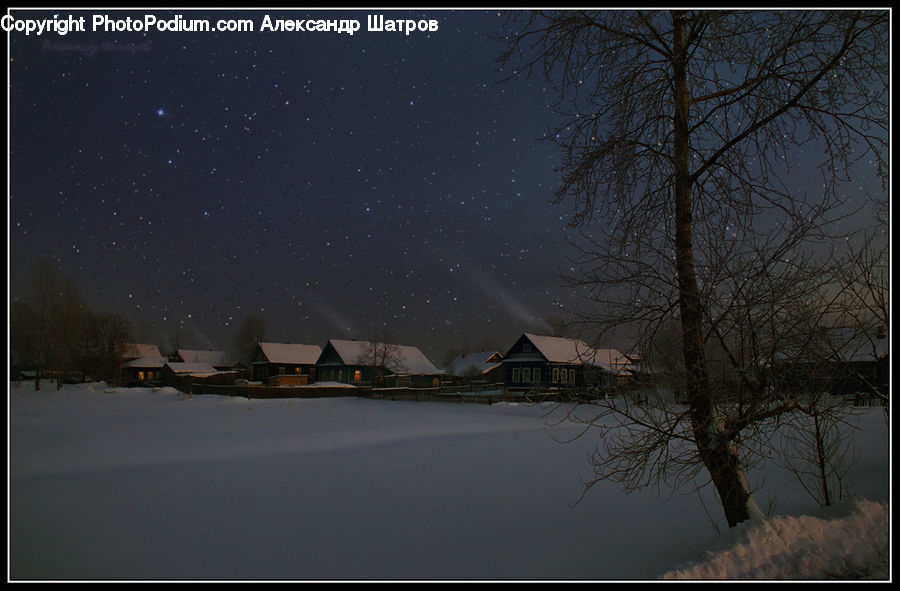 Blizzard, Outdoors, Snow, Weather, Winter, Building, Housing