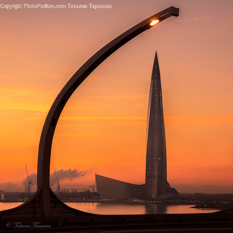 Bridge, Building, Architecture, Lamp Post, Light