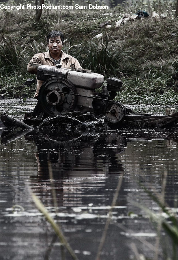 People, Person, Human, Atv, Train, Vehicle, Tractor
