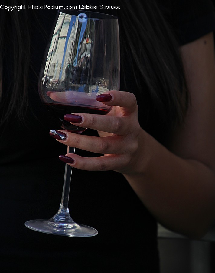 Glass, Human, Person, Goblet, Finger