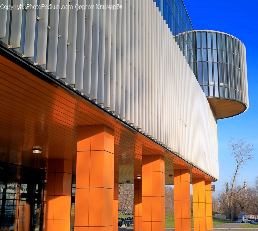 Office Building, Building, Handrail, Banister, Architecture