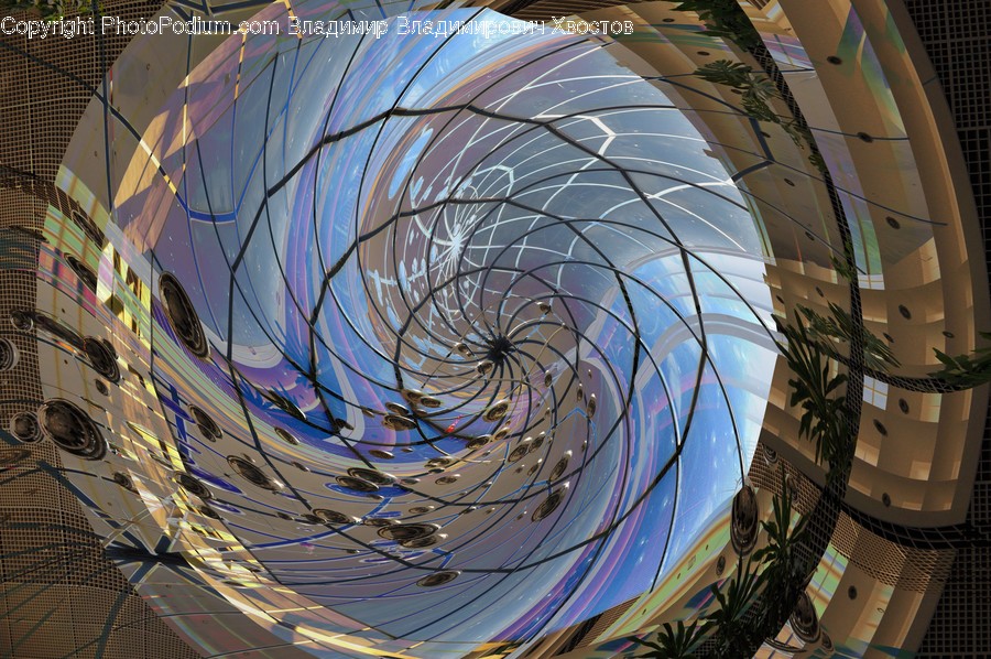 Sphere, Building, Architecture, Spiral, Window