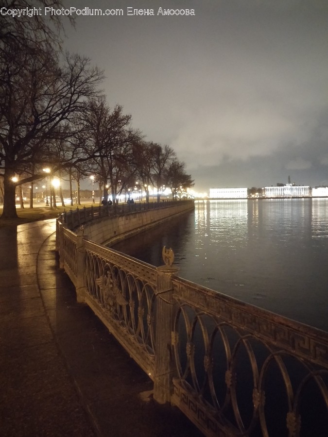 Railing, Banister, Handrail, Water, Waterfront