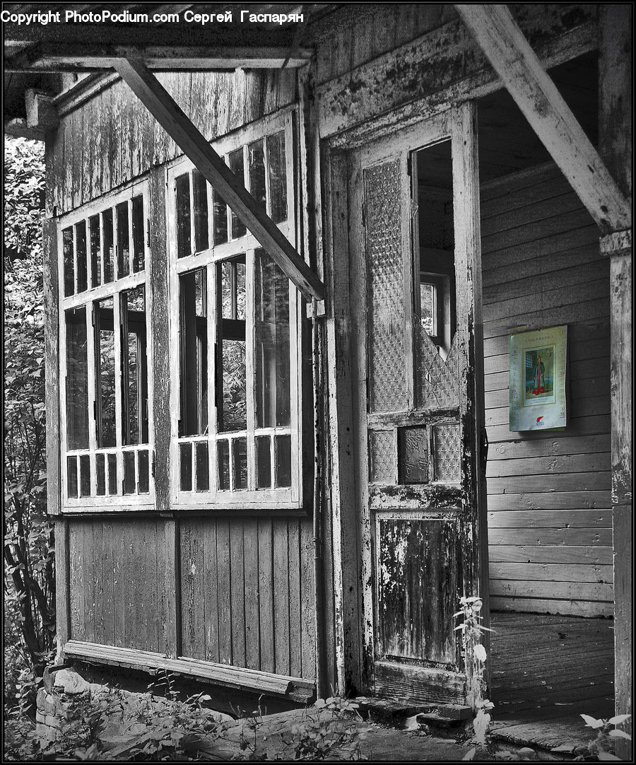 Cabin, Hut, Rural, Shack, Shelter, Deck, Housing