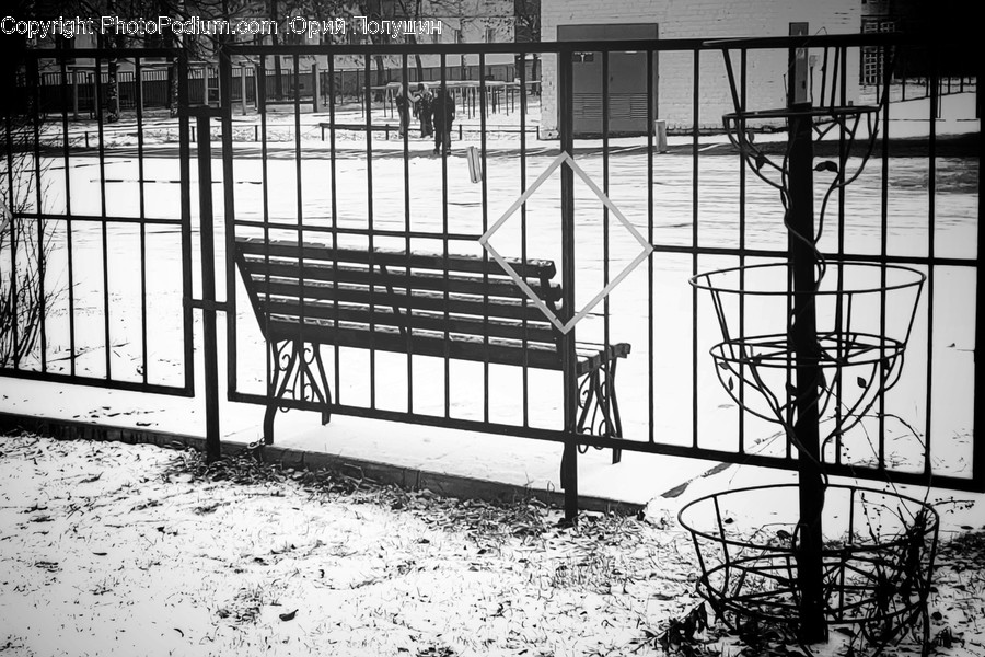 Railing, Furniture, Human, Person, Bench