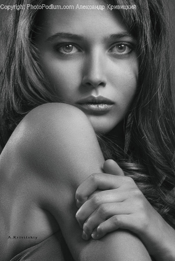 Human, Face, Person, Female, Finger