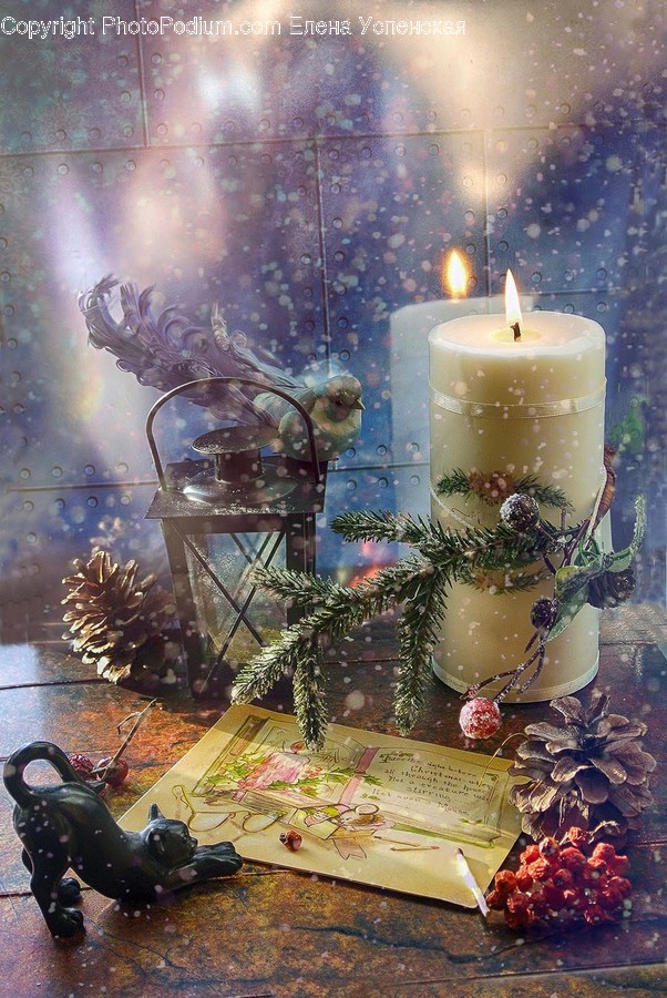 Candle, Nature, Outdoors, Fire, Crystal