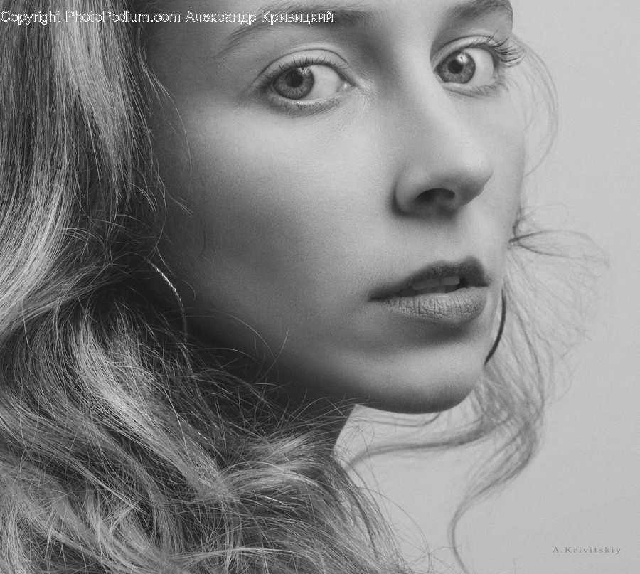 Person, Human, Face, Drawing, Art
