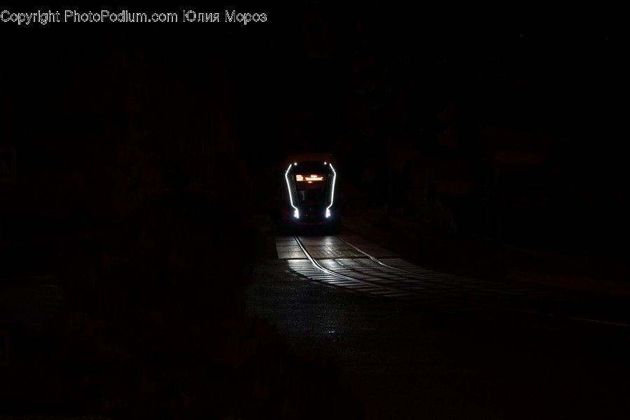 Transportation, Train, Vehicle, Light, Tunnel