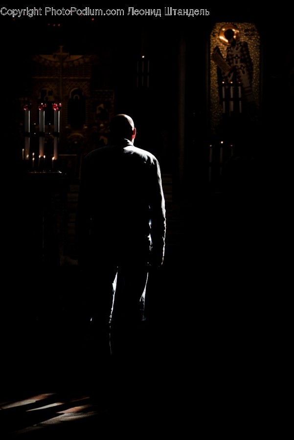 Silhouette, Human, Person, Building, Tower