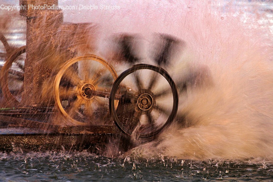 Machine, Wheel, Rust, Spoke