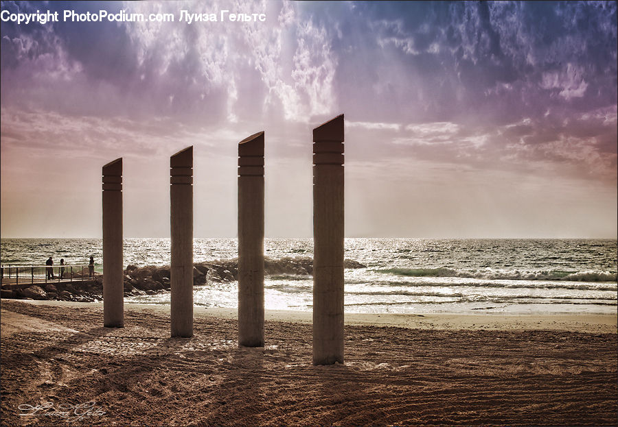 Beach, Coast, Outdoors, Sea, Water, Dock, Pier