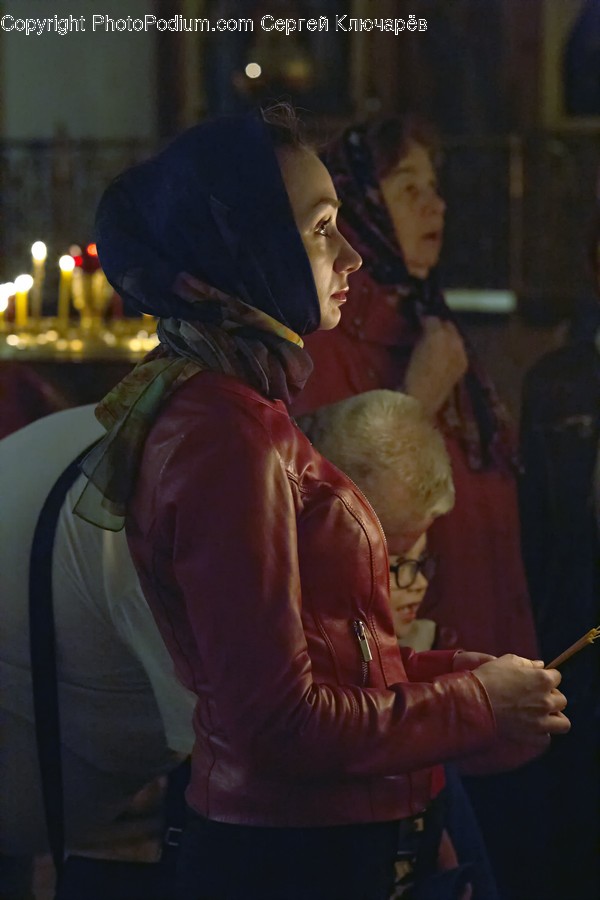 Clothing, Apparel, Jacket, Coat, Candle