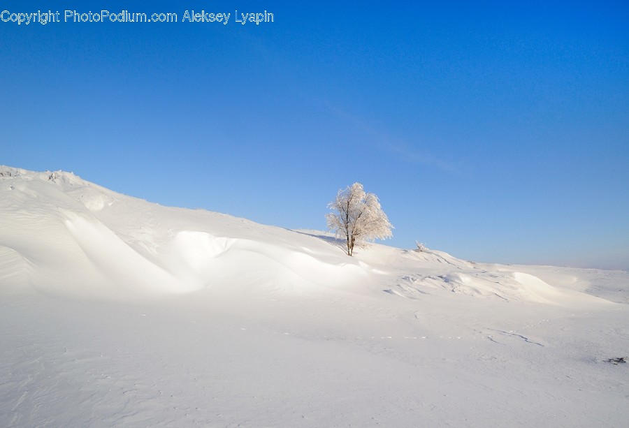 Nature, Outdoors, Ice, Mountain, Tree