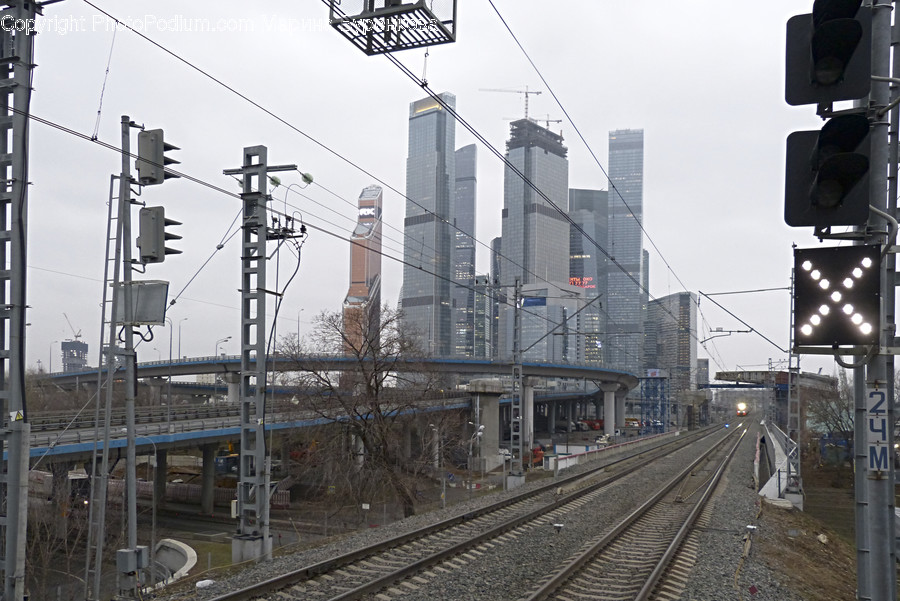 Train Track, Railway, Transportation, Rail, Light