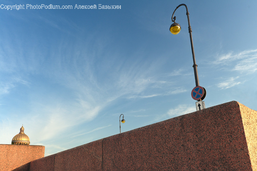 Lamp Post, Symbol, Handrail, Banister
