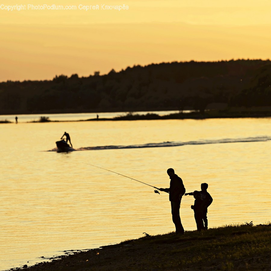 Water, Person, Human, Outdoors, Fishing