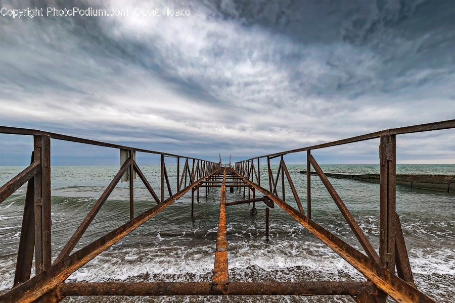 Water, Waterfront, Bridge, Building, Pier