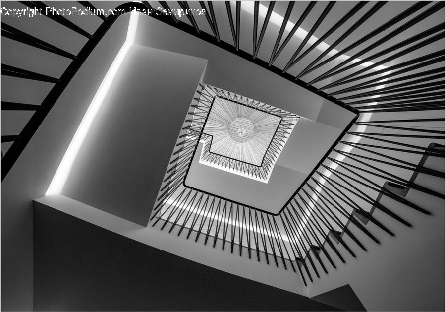 Banister, Handrail, Staircase, Spiral