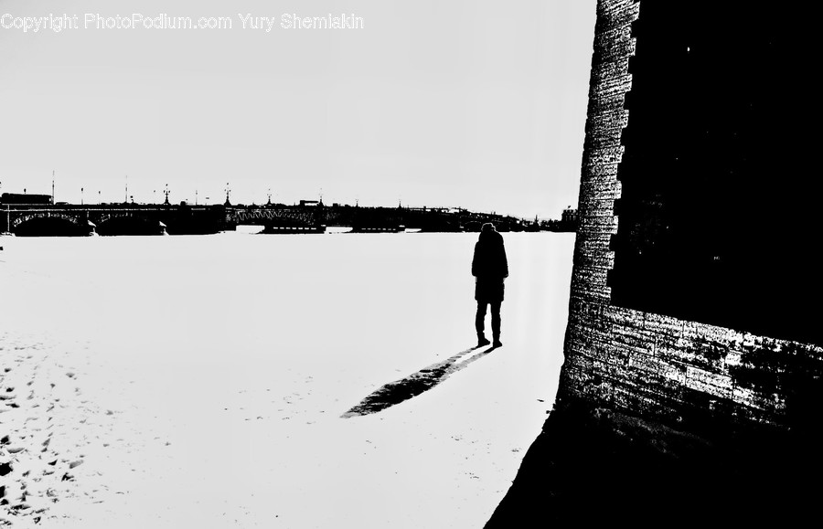 Person, Human, Water, Silhouette, Waterfront