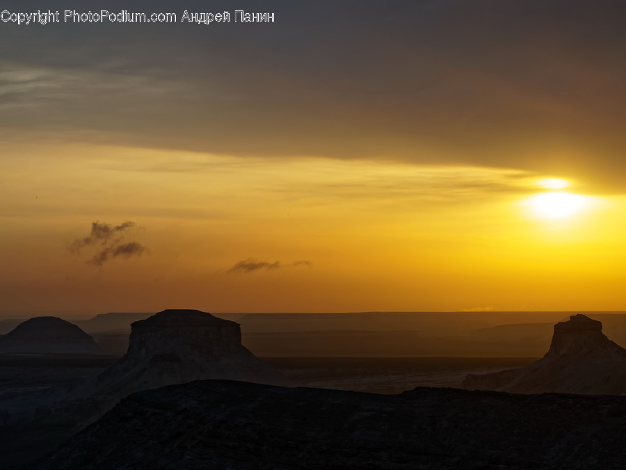Nature, Outdoors, Mesa, Light, Flare