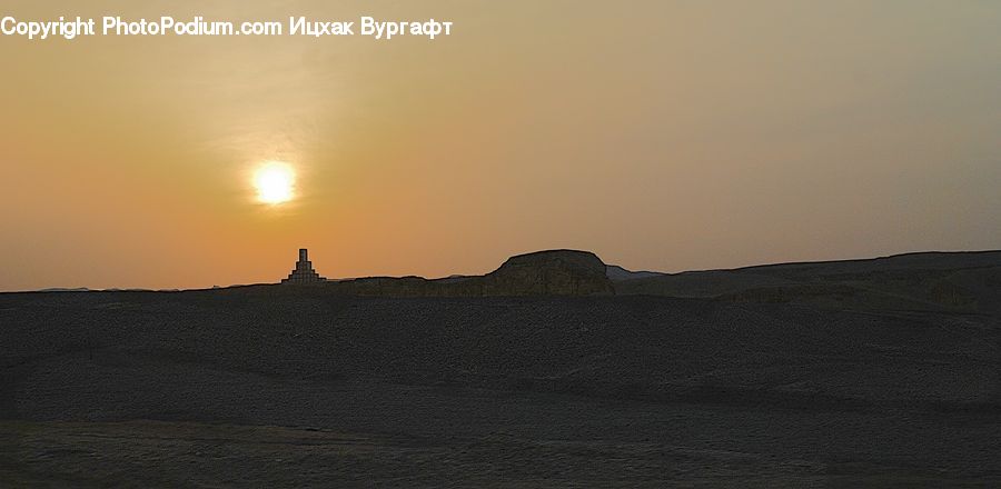Desert, Outdoors, Dusk, Sky, Sunlight, Sunrise, Sunset