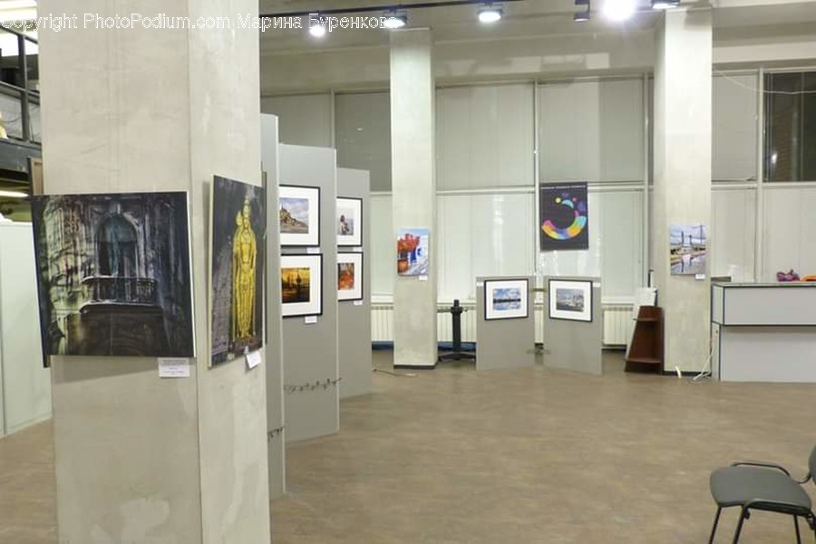 Art Gallery, Art, Chair, Furniture, Flooring