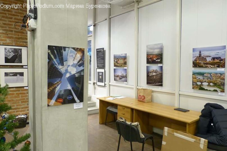 Art, Art Gallery, Furniture, Table, Building