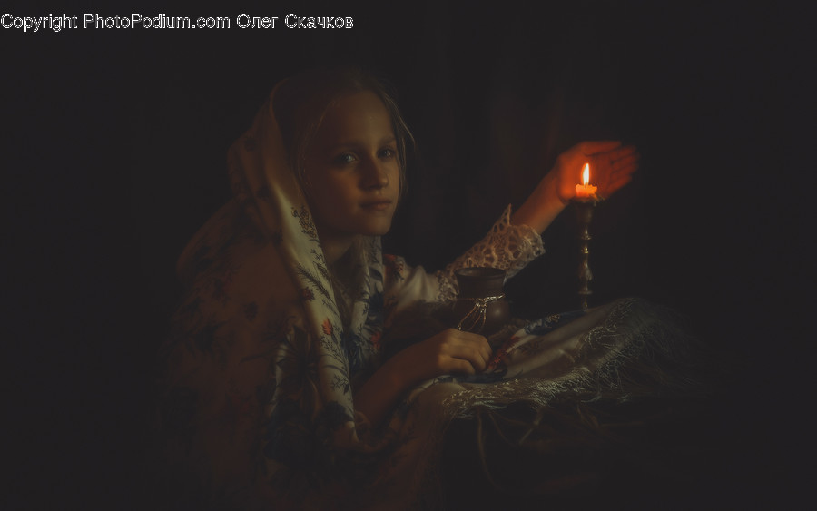 Person, Human, Candle, Vigil, Finger
