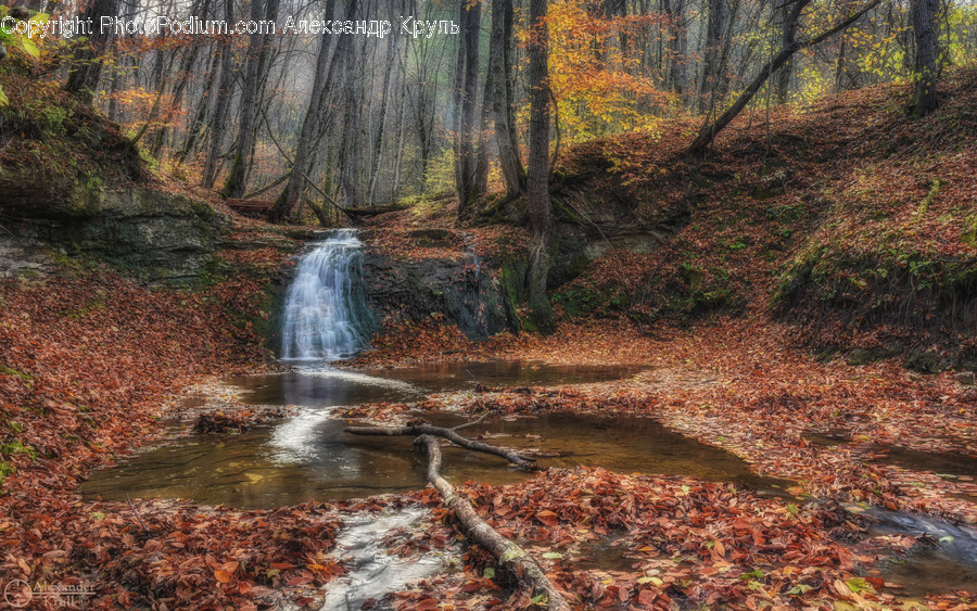 Water, Nature, Outdoors, River, Waterfall
